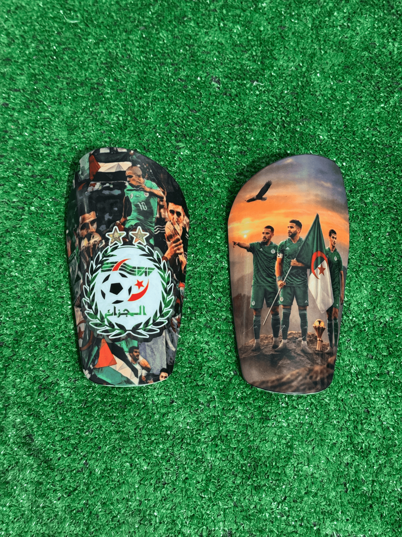 Protège - Tibias Personnalisés - Édition Algérie CAN 2025 - Goal ShieldGoal ShieldGoal ShieldXS